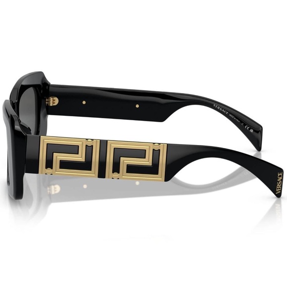 NEW VERSACE BLACK SUNGLASSES - Picture 3 of 5